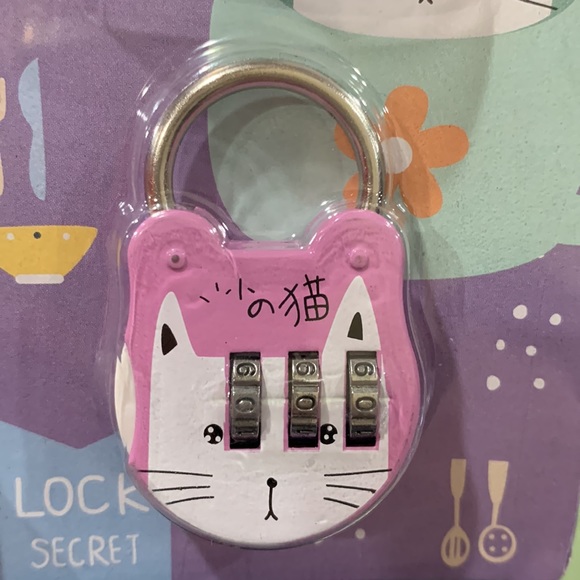 Mini Cat Design Padlock with Code - Picture 4 of 8